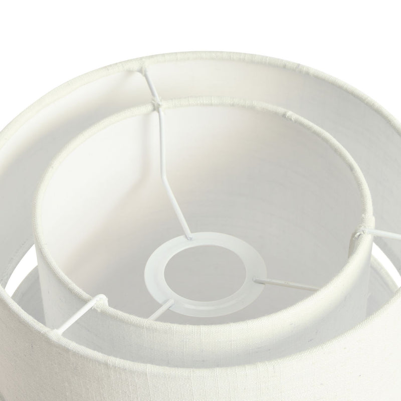 Argos Home Natural Fabric 2 Tier Easy Fit Lampshade - 22cm