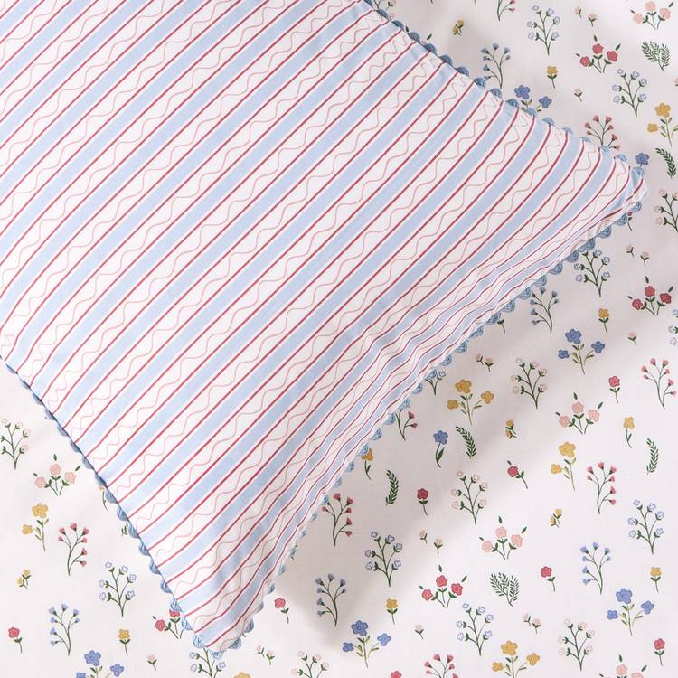 Argos Home kids bedding set ditsy floral rik rak toddler, imported from the UK