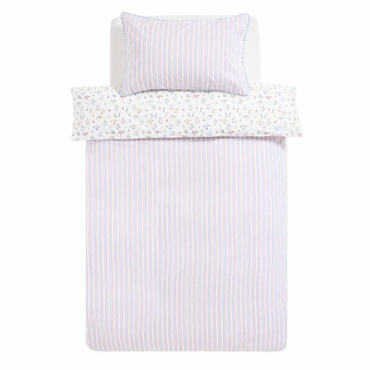 Argos Home kids bedding set ditsy floral rik rak toddler, imported from the UK