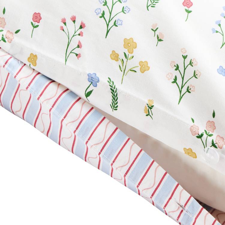Argos Home kids bedding set ditsy floral rik rak toddler, imported from the UK