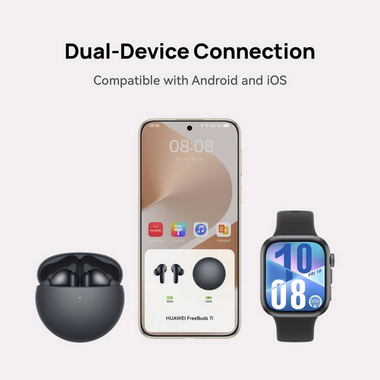 HUAWEI FreeBuds 7i wireless earbuds, imported from the UK