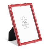 Habitat bamboo effect red picture frame 5x7, imported from the UK