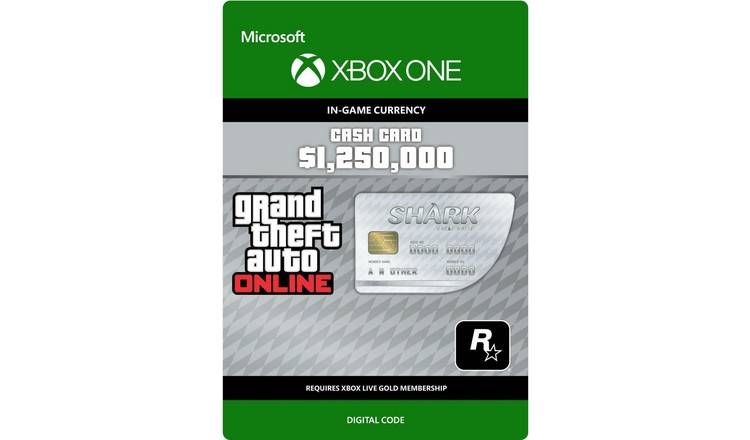 GTA 5 Great White Shark Cash Card Xbox One Digital Download