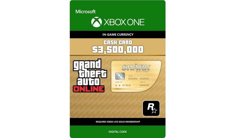 GTA 5 Whale Shark Cash Card Xbox One Digital Download