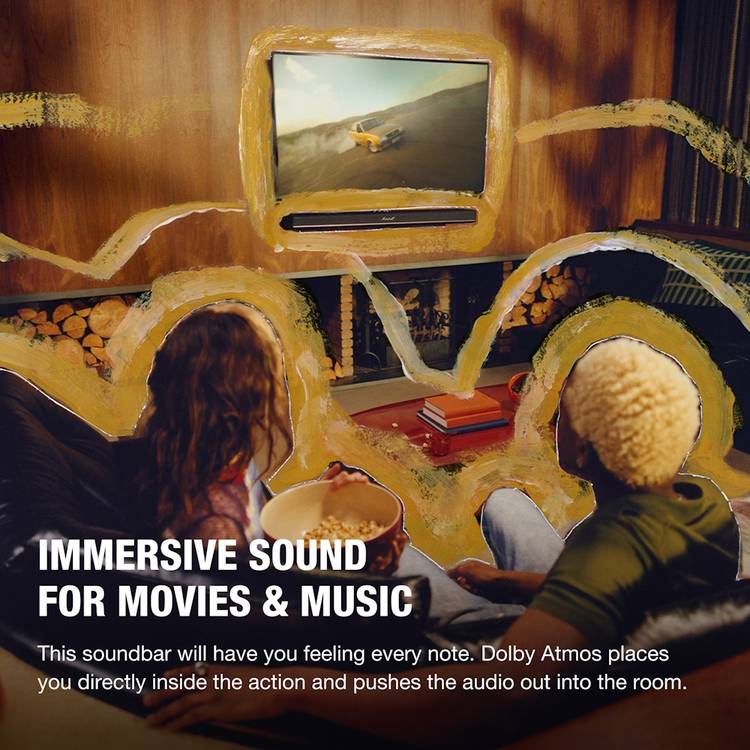 Marshall Heston 120 all-in-one Bluetooth soundbar - British product