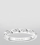 Chaumet Torsade de Chaumet platinum diamond wedding band, imported from the UK