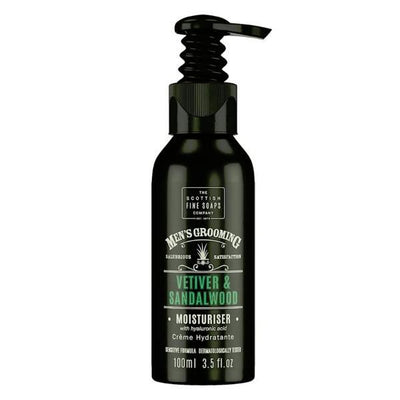 Superdrug Scottish Fine Soaps Vetiver & Sandalwood Men's Moisturiser 100ml- Buy online at McGrocer
