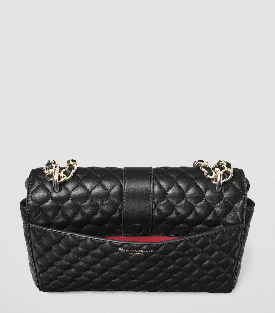 Aspinal of London large Lottie shoulder bag leather - British product