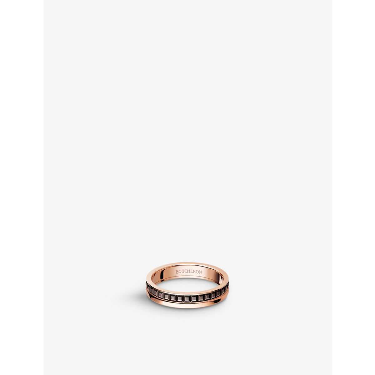 Quatre Classique 18ct pink-gold wedding band - 53mm