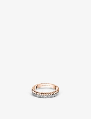 Boucheron Quatre Radiant Edition diamond wedding band 18ct white rose gold - British product
