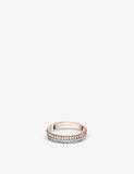 Boucheron Quatre Radiant Edition diamond wedding band 18ct white rose gold - British product