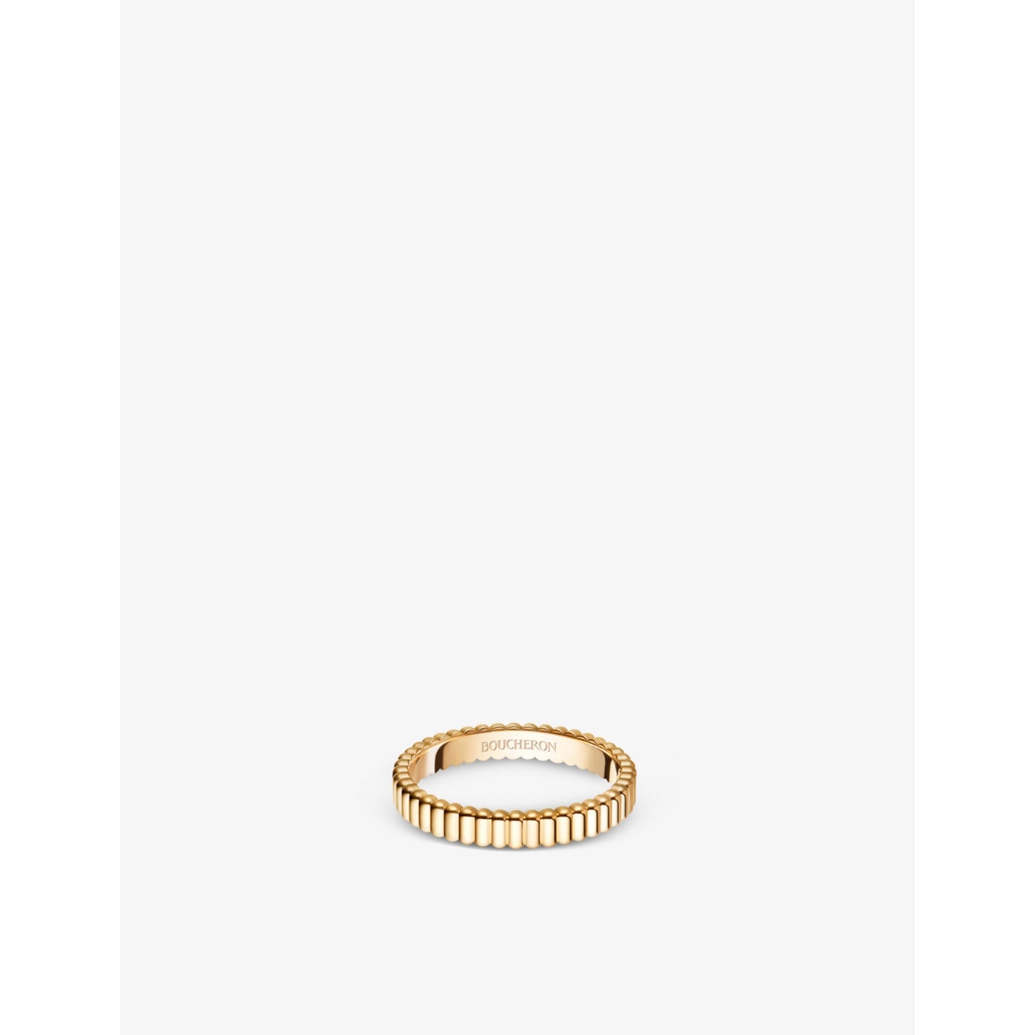 Boucheron 18ct yellow gold wedding band 3.45g, UK version