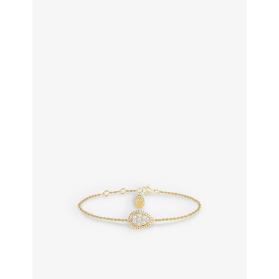 selfridges Boucheron Serpent Bohème 18ct yellow-gold and 0.33ct diamond bracelet- Buy online at McGrocer