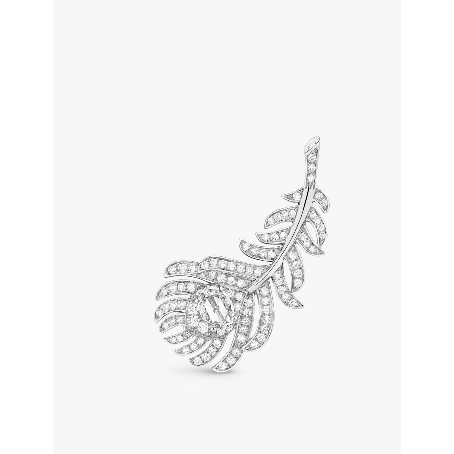 Boucheron diamond earrings 1.1ct white gold, imported from the UK