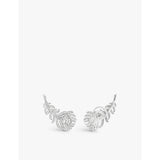Boucheron diamond earrings 1.1ct white gold, imported from the UK