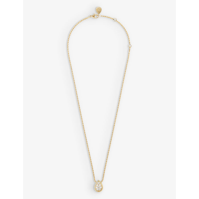 Boucheron Serpent Bohème 18ct yellow-gold diamond pendant necklace, imported from the UK