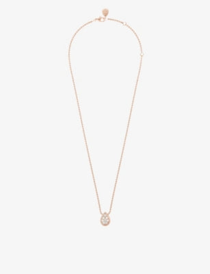 Boucheron Serpent Bohème 18ct pink gold diamond necklace, imported from the UK