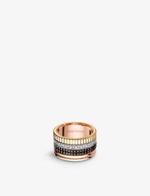 Boucheron Quatre Classique 18ct gold diamond ring 0.49ct (British brand)