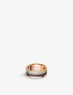 Boucheron Quatre Classique 18ct gold diamond ring 0.24ct, UK version