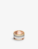 Boucheron Quatre large ring 18ct gold diamonds ceramic (British brand)