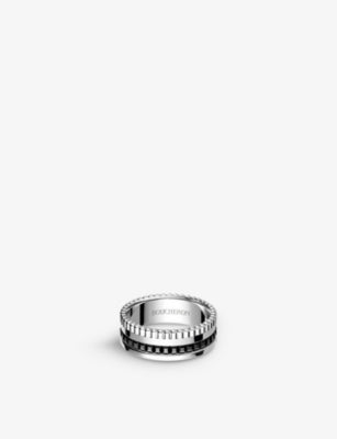Boucheron Quatre 18ct white-gold PVD ring (British brand)
