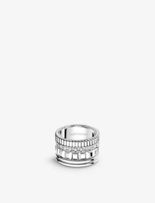 Boucheron Quatre Radiant Edition pavé diamond ring, imported from the UK