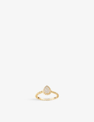 Boucheron Serpent Bohème 18ct yellow-gold diamond ring XS (British brand)