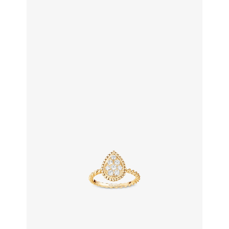 Serpent Bohème 18ct yellow-gold and diamond ring - 58mm