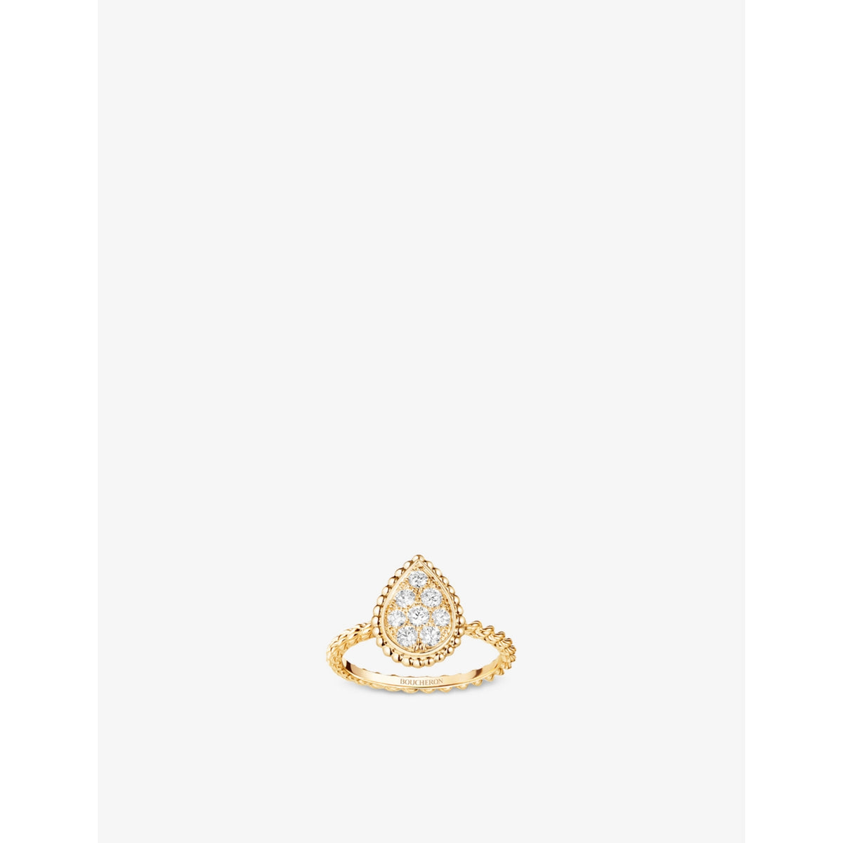 Serpent Bohème 18ct yellow-gold and diamond ring - 58mm