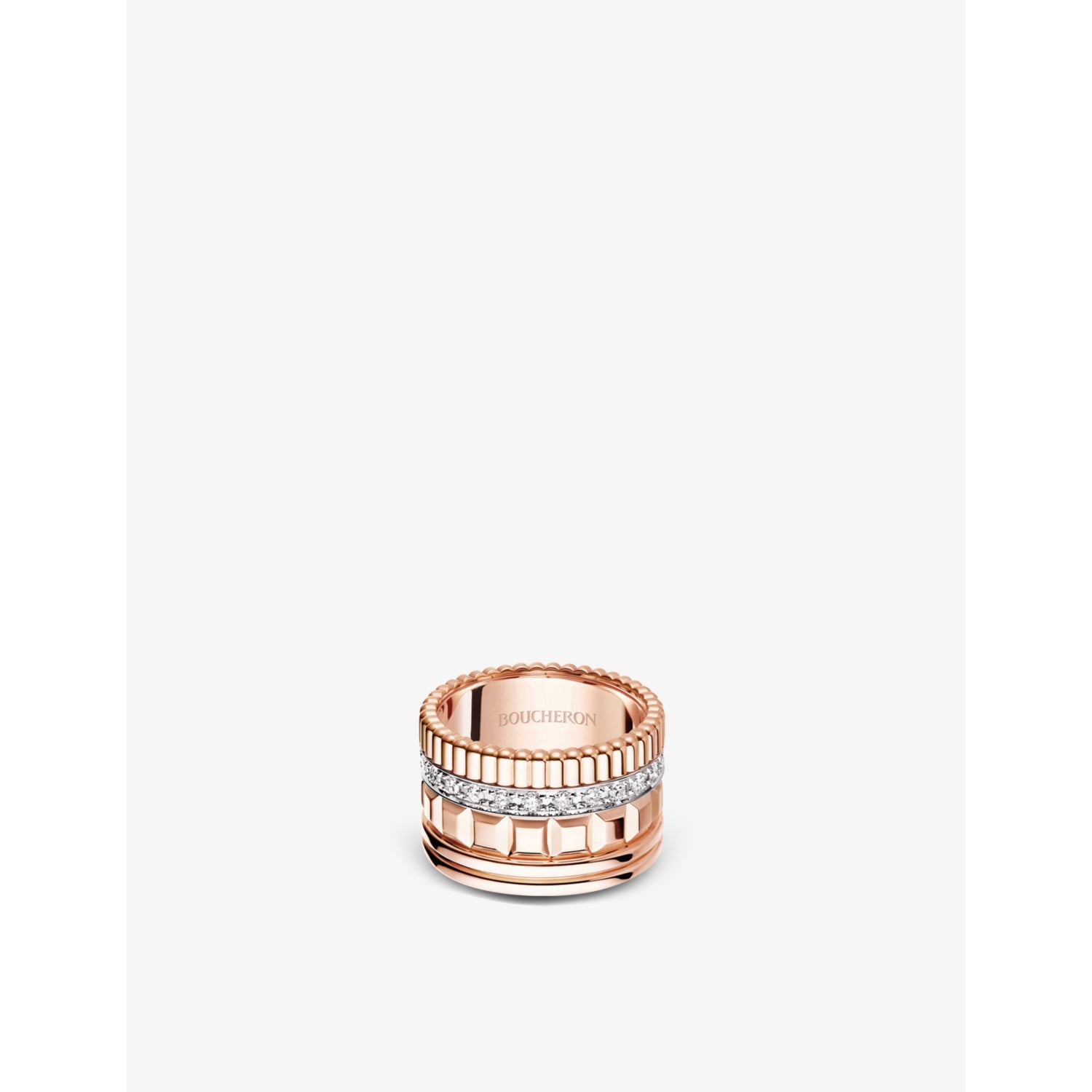 Quatre Radiant Edition rose-gold and 0.51ct diamond ring - 53mm