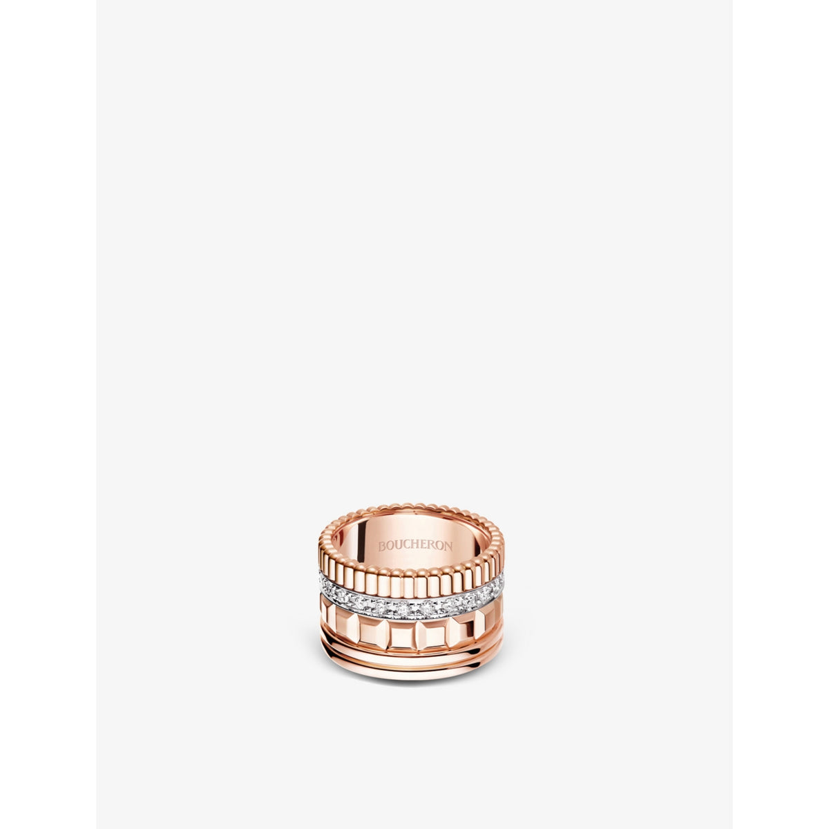 Quatre Radiant Edition rose-gold and 0.51ct diamond ring - 53mm
