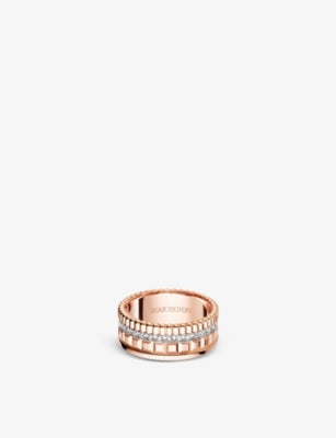 Boucheron Quatre Radiant Edition rose-gold diamond ring 0.24ct - British product