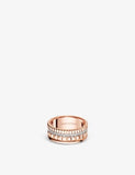 Boucheron Quatre Radiant Edition rose-gold diamond ring 0.24ct - British product