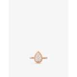 Boucheron Serpent Bohème ring 18ct rose gold 0.15ct diamond - British product
