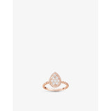 Serpent Bohème 18ct rose-gold and 0.15ct diamond ring - 53mm