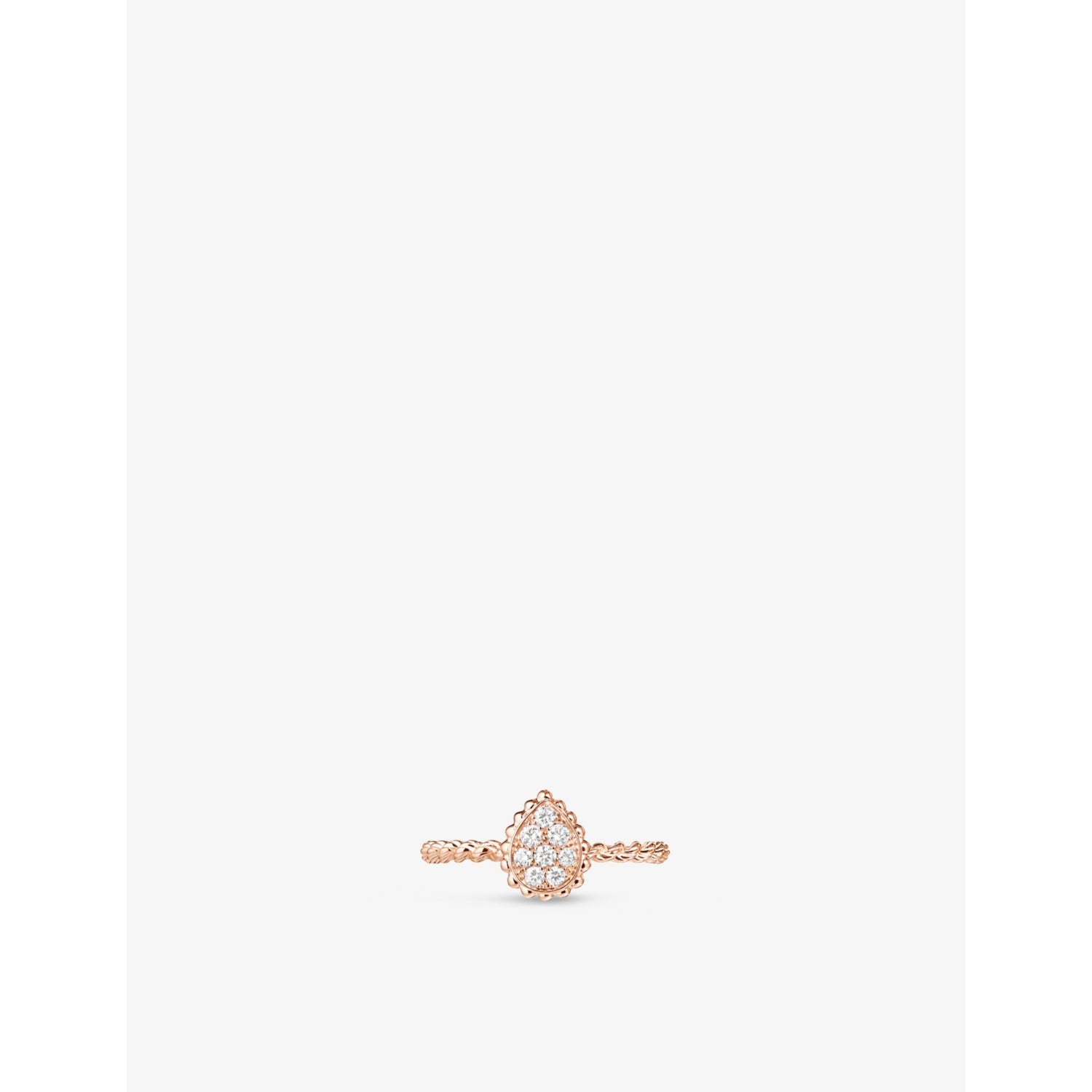 Boucheron Serpent Bohème 0.32ct diamond ring, imported from the UK
