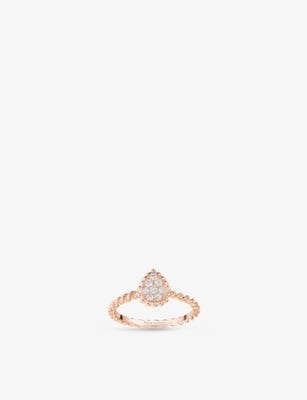 Boucheron Serpent Bohème 0.32ct diamond ring, imported from the UK