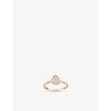 Serpent Bohème 18ct rose gold and 0.32ct diamond ring - 53mm