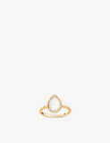 Boucheron Serpent Bohème yellow-gold mother-of-pearl ring - British product