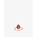 Serpent Bohème 18ct pink-gold and rhodolite garnet ring - 53mm