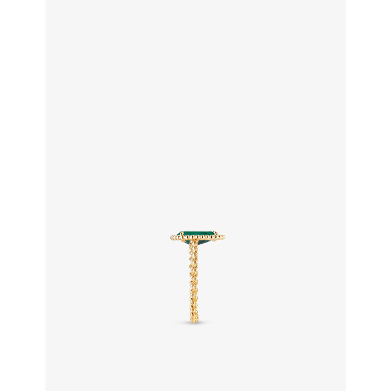Boucheron Serpent Bohème ring in 18ct gold with 2ct malachite, UK version