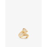 Serpent Bohème Toi et Moi 18ct yellow-gold and diamond ring - 53mm