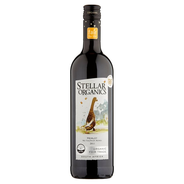 Stellar Organics No Added Sulphur Merlot   75cl