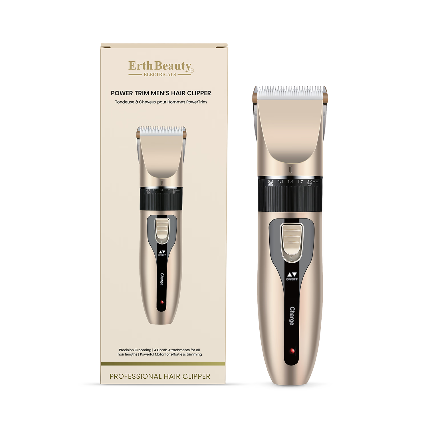 Erth Skin London Power Trim men's hair clipper, imported from the UK
