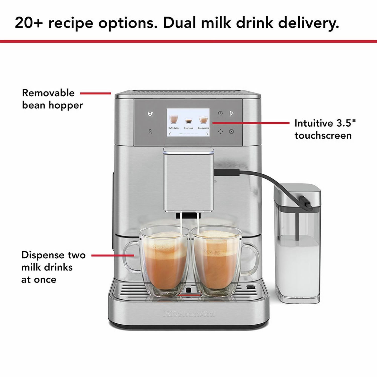 KitchenAid KF7 espresso machine steel (British brand)