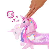Barbie Sparkle Lights toy unicorn with 20 lights - British product