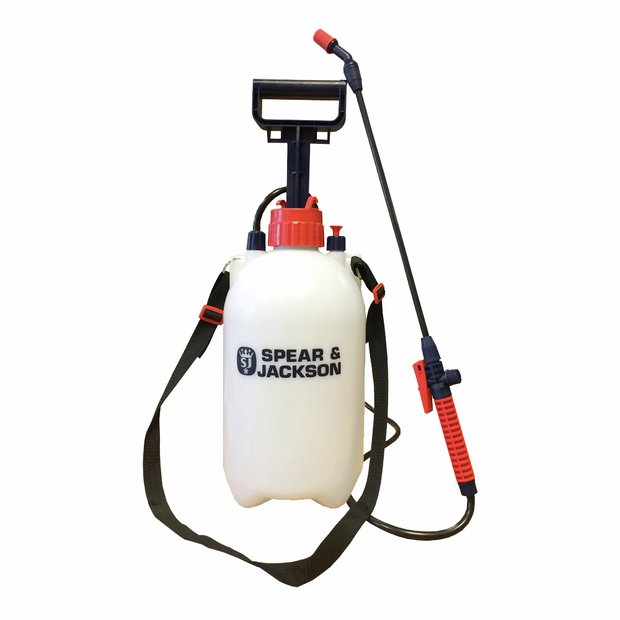 Spear & Jackson Pressure Sprayer Pump Action 5L, imported from the UK