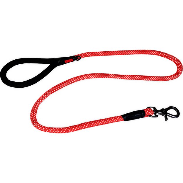 Kong rope dog lead 1.5m red - British product