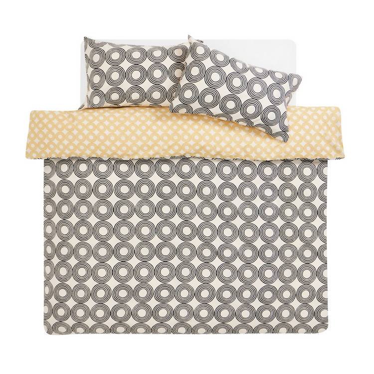 Argos Home Drawn Circles bedding set single, imported from the UK