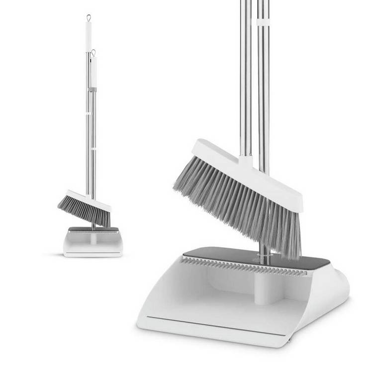 Swan Elevate long handled dustpan and brush set - British product